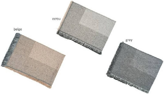Kipper Louma Покривка За Двуместен Диван 170x250см Ecrou