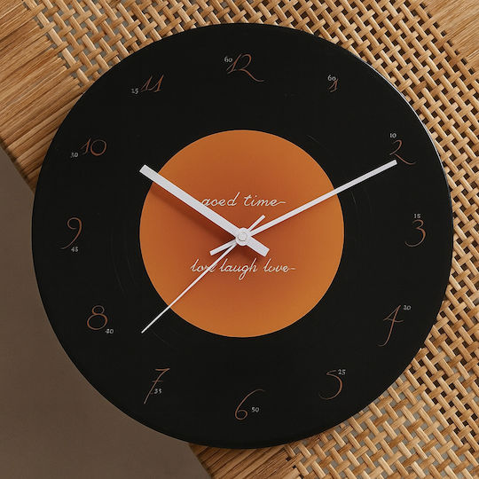 Silent Antique Wall Clock Black Ø30cm