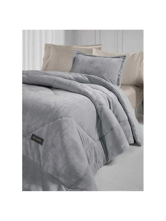 Guy Laroche Husă de pătură Semi-dublu 180x240cm Moore Argint 780 g/mp²Gsm