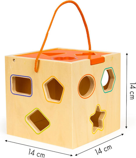Smartic Shape Sorting Toy made of Wood for 18++ Months (Various Designs/Assortments of Designs) 1pc