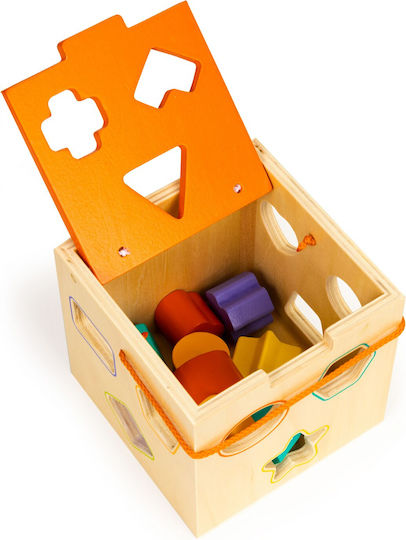 Smartic Shape Sorting Toy made of Wood for 18++ Months (Various Designs/Assortments of Designs) 1pc