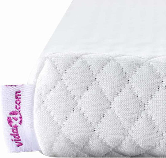 vidaXL Protecție pentru Saltea Semi-dublu Alb 120x200cm