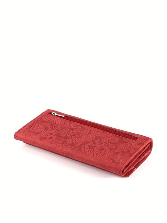 Small Leather Women's Wallet Classic Red