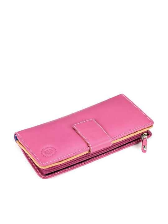 Small Leather Women's Wallet Classic Fuchsia
