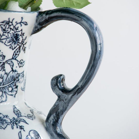 Artekko Decorative Vase Melania Blue 24x16.5x31cm