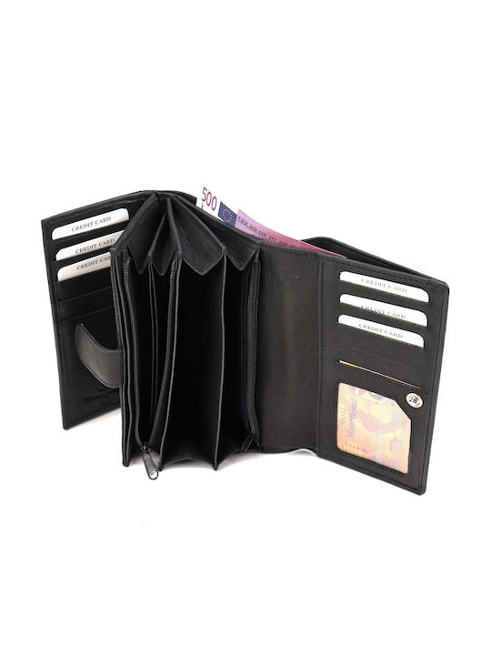Small Leather Women's Wallet Classic Black
