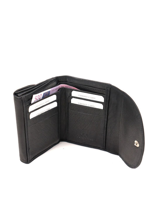 Small Leather Women's Wallet Classic Black
