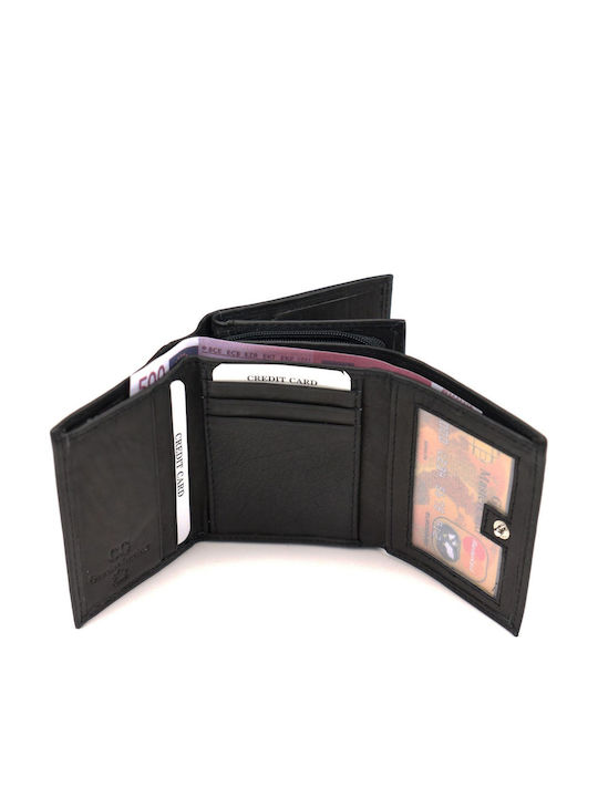 Small Leather Women's Wallet Classic Black