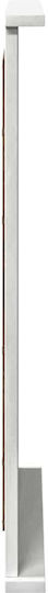 vidaXL Wall Mirror with White Wooden Frame 70x55.5cm 1pcs