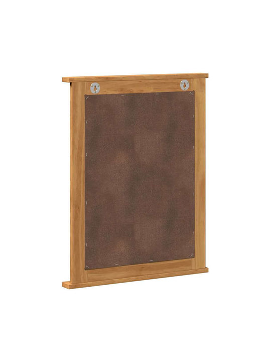 vidaXL Oglindă de Perete cu Maro Ramă din Lemn 70x55.5cm 1buc