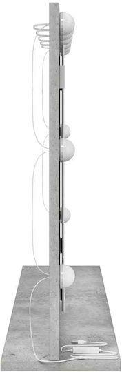 vidaXL Makeup Mirror Wall with Light Gray