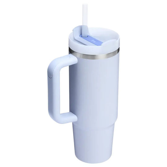 Stanley Quencher H2.O Flowstate Чаша с дръжка Термос Неръждаема стомана Без BPA 890 мл Dew Drop със сламка и дръжка