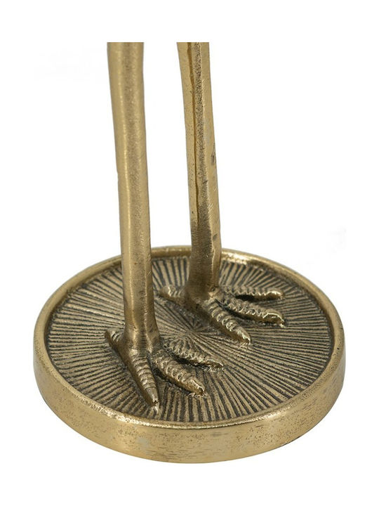 Artekko Kerzenhalter Metall in Gold Farbe 17x35x13cm 1Stück