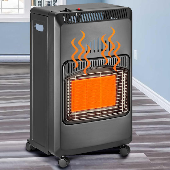 Bakaji Σόμπα Υγραερίου 4200W Μαύρη 42x37x74.5cm
