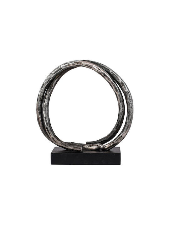 Decorativ Metalic Design Inel Fylliana Fl76740 Argintiu Antic Culoare 23x10x23cm 965-225-016