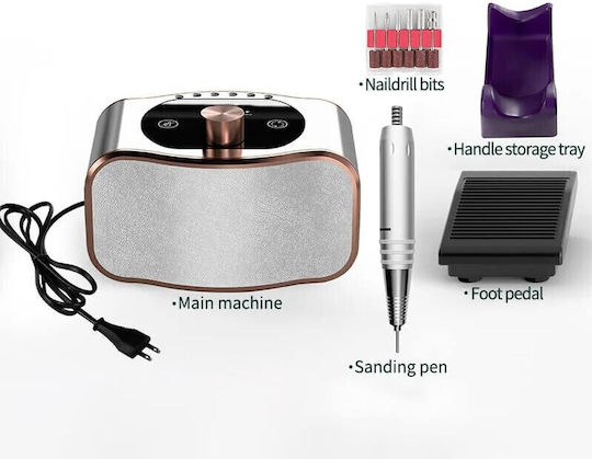 Manicure Pedicure Nail Drill Power 50W with 35000 Rotations per Minute