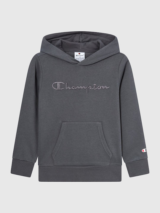 Kids Sweatshirt with Hood Forged Steel Grey Hooded Sweatshirt
