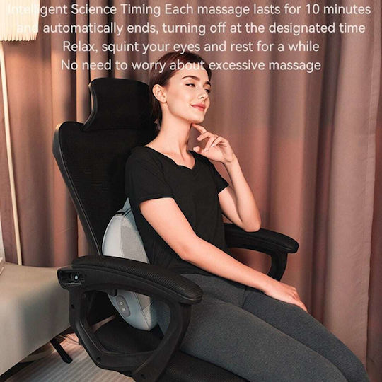 Yesido Rückenmassagegerät Mg15 mit Heizung Leise Betrieb 32w 2000mah Grau