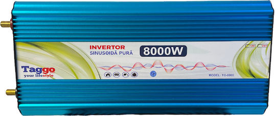 Taggo Invertor Auto Unda sinusoidală pură 8000W pentru Convertirea 24V DC în 220V AC