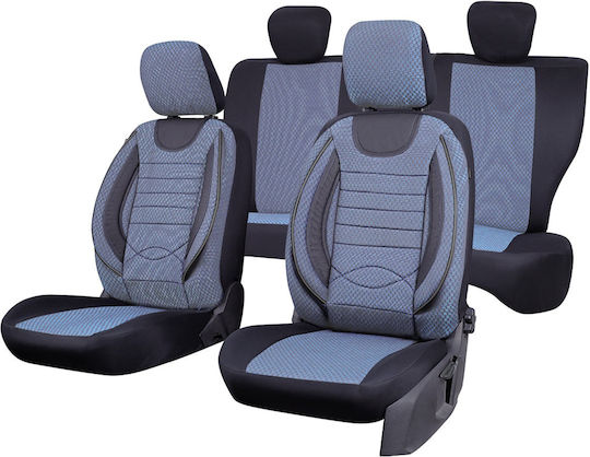 Smartic Set Spătare Auto 11buc Piele Gri