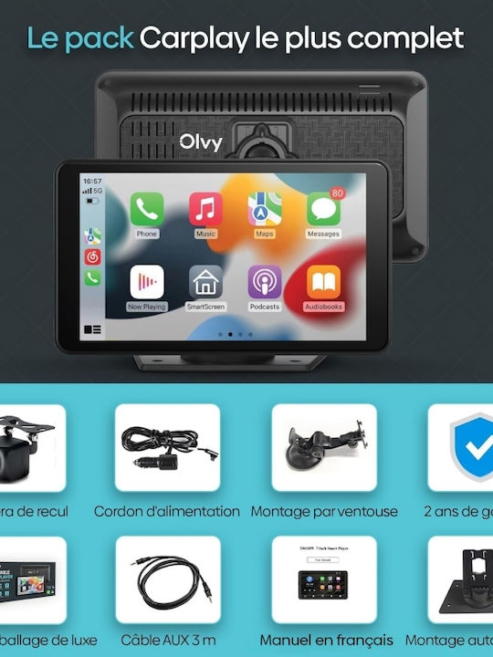 Pyramid Sistem Audio Auto Chrysler Viziune (Bluetooth/USB/AUX/WiFi/GPS/Apple-Carplay/Android-Auto) cu Ecran Tactil 7"