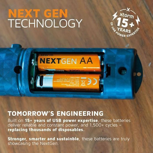 Xtorm Επαναφορτιζόμενες Μπαταρίες AA Li-ion 2200mAh 5V 4τμχ