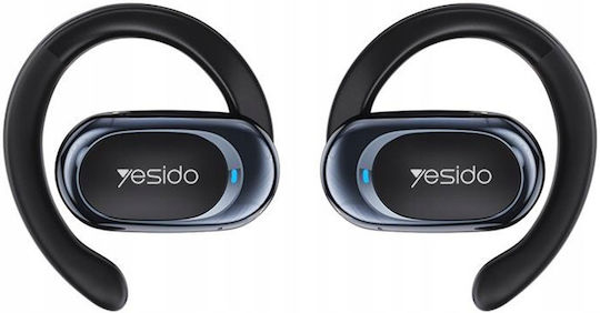 Yesido YSP13 Offenes Ohr Bluetooth-Freisprecheinrichtung Kopfhörer mit Schweißresistenz und Ladeetui Schwarz