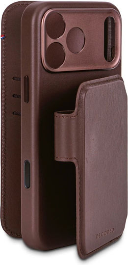 Decoded Detachable Wallet Metalic 1.2mm Maro (iPhone 17 Pro Max)
