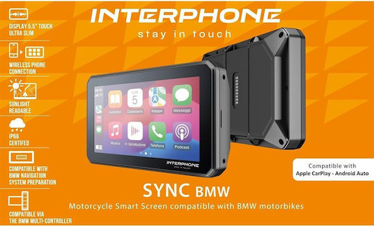 Interphone Motorrad-Zubehörteile Motorrad-Navigationsbildschirm Sync55 Bmw Smart Display Interphosync55b