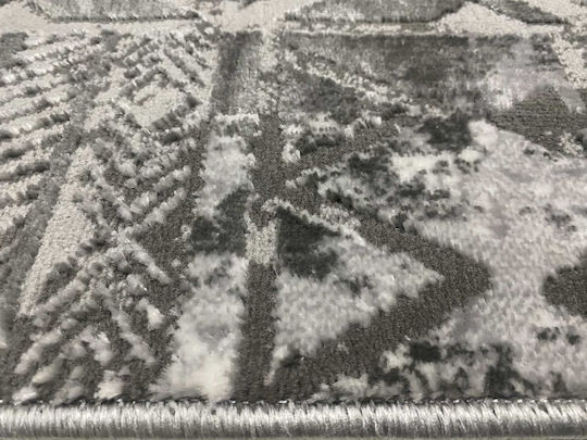 Σετ Μοντέρνα Χαλιά Κρεβατοκάμαρας Βελουτέ Grey Luna-0178-grey-set 3τμχ