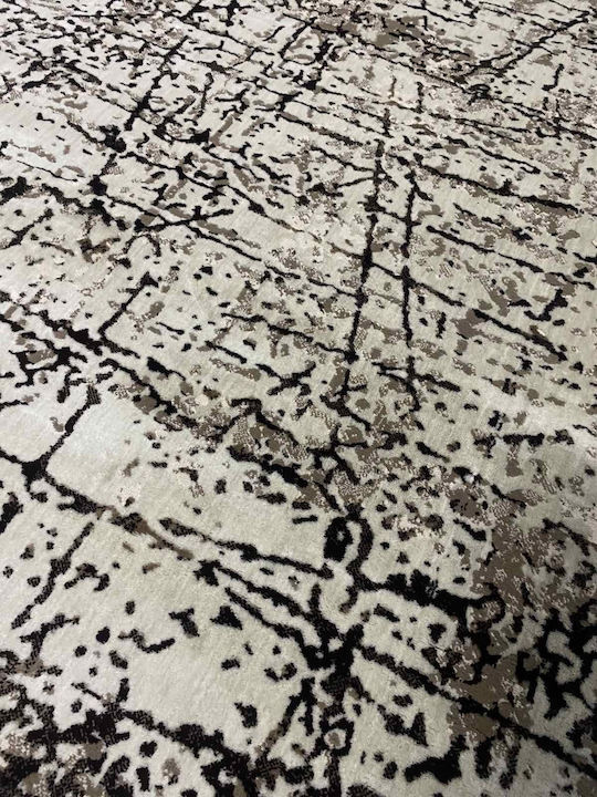 Modern Velvet Bedroom Rugs Set Brown Luna-0177-brown-set 3pcs