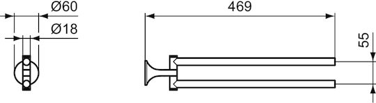 Suport prosop Ideal Standard La Dolce Vita T5505a2 Auriu Periat Mat