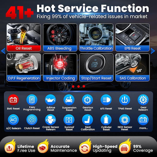 Obd2 Автомобилна Диагностика OBD 2 с Bluetooth Съвместим с Android