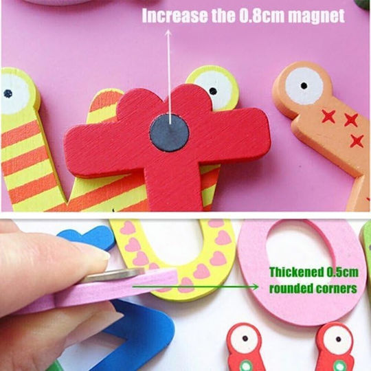 Wooden Magnetic Letters 5cm of English Alphabet 26 pcs 16pxd37