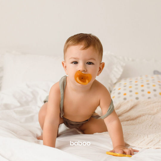 Baboo Πιπίλα Καουτσούκ Μπεζ για 6+ μηνών