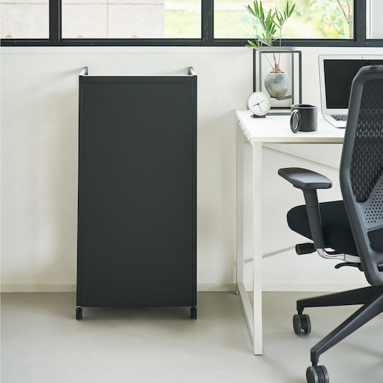Yamazaki Wooden Kitchen Trolley 3 Tiers Black 42x32.1x84cm