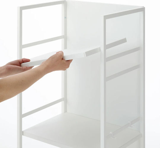 Yamazaki Τρόλεϊ Κουζίνας Ξύλινο 3 Θέσεων Λευκό 42x32.1x84cm