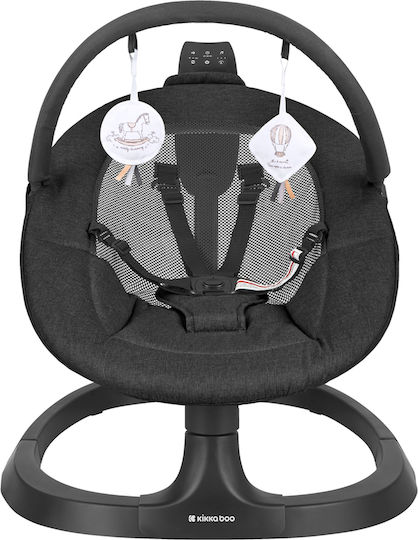 Kikka Boo Elektrisch Baby Relax Zazu mit Musik Schwarz für Kind bis 9kg