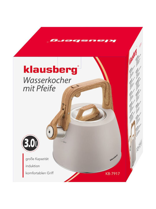 Klausberg Kettle Stainless Steel Gray 2500ml
