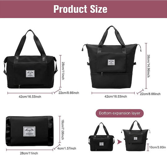 Sack Voyage 35lt Black Fabric L41xW22xH28cm