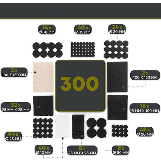 Möbelsocken 300Stück