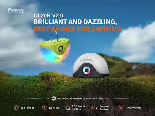 Fenix CL20R Pro Φανάρι Led Επαναφορτιζόμενο για Camping με Φακό 400lm Λευκό