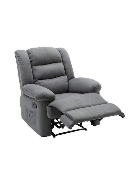 Julia Armchair Relax Massage with Footstool Gray E971,2M 93x90x100cm