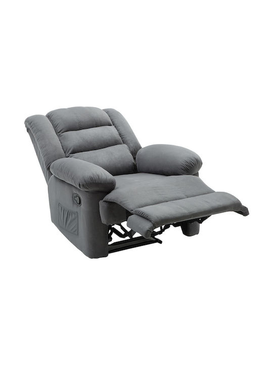 Julia Armchair Relax Massage with Footstool Gray E971,2M 93x90x100cm