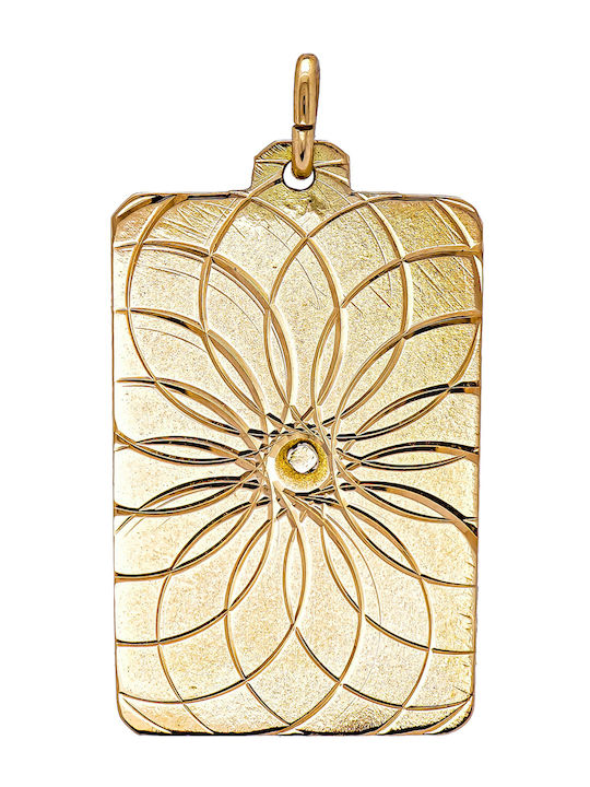 Kiriakos Gofas Kids Pendant Identity in 14K Gold