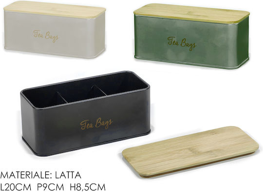 General Trade Κουτί για Τσάι με Καπάκι Μεταλλικό 9x8.5x20cm General Trade Κουτί για Τσάι με Καπάκι Μεταλλικό 9x8.5x20cm