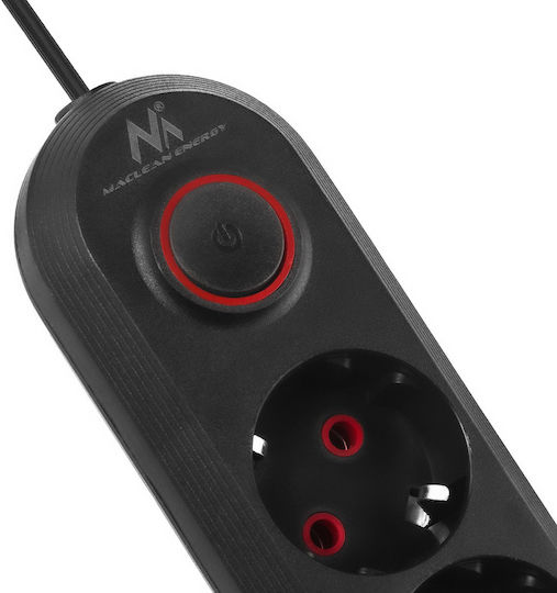 Maclean Energy Power Strip 5 Positions with Cable 1.5m