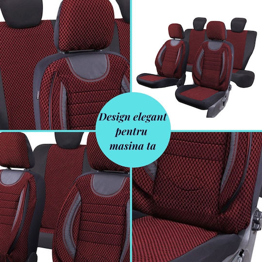 Smartic Car Seat Back Set 11pcs Red
