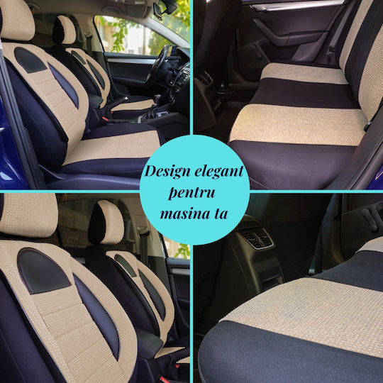 Smartic Set Spătare Auto 11buc Bej