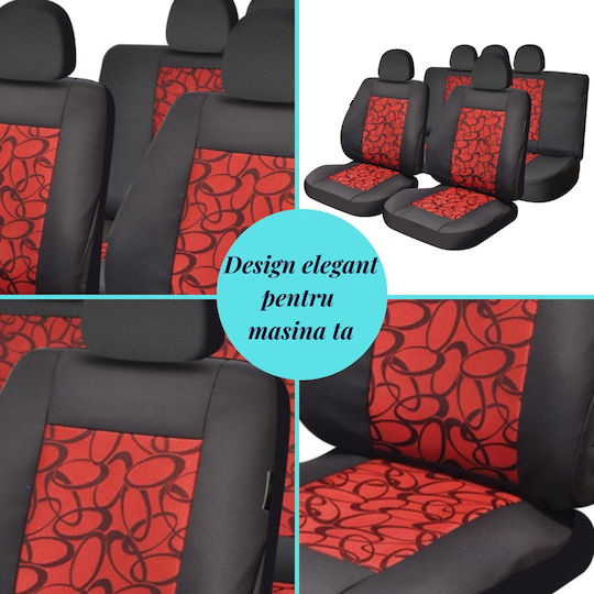 Smartic Car Seat Back Set 11pcs Red